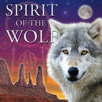 spirit of the wolf cd cover This album reflects the symbiotic nature of the wolf and Native American. The vocals are supplied by both man and wolf and the Native American instrumentation weaves a vivid canvas that portrays the mutual respect and appreciation between man and wolf.